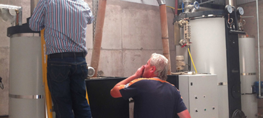 300, 000Kcal/h pellet heating water boiler in Ireland