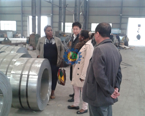 African clients visit our factory